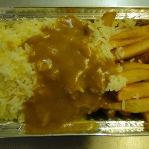 230. Fried Rice, Chips & Sauce