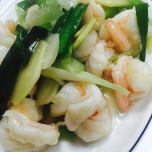 167. King Prawn with Ginger & Spring Onion